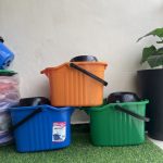 Sacvin mop bucket with strainer