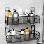 Multifunctional Wall Mounted Metal Bathroom/Kitchen Shelves