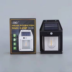 Single interaction solar lamp