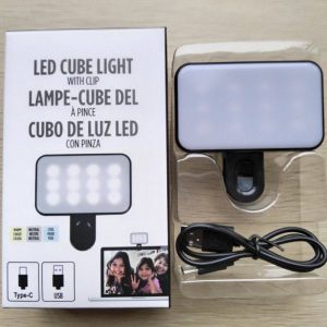 Led cube rechargeable light
