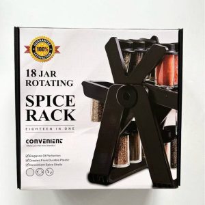 18 jars rotating spice rack