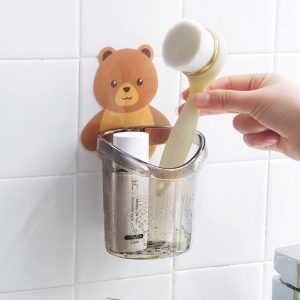Teddy hook brush holder