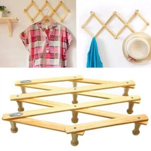 Wooden bag hanger
