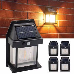 Single interaction solar lamp