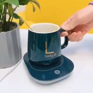 Coffee mug with saucer