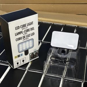 Led cube rechargeable light