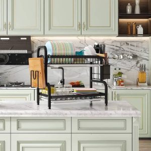 2 layers quality dish rack