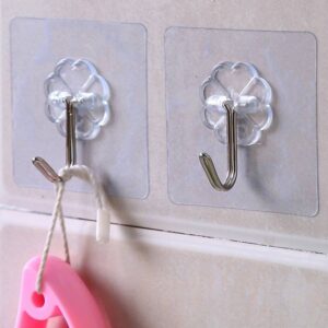 Transparent wall hook