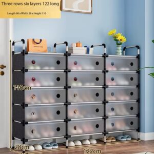 3 rolls 6 layers dust proof shoe rack
