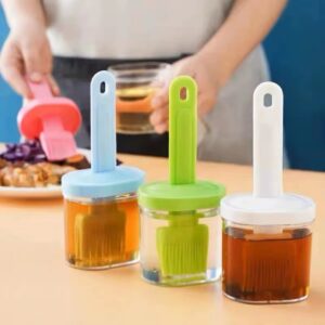 Silicone oil brush with bottle